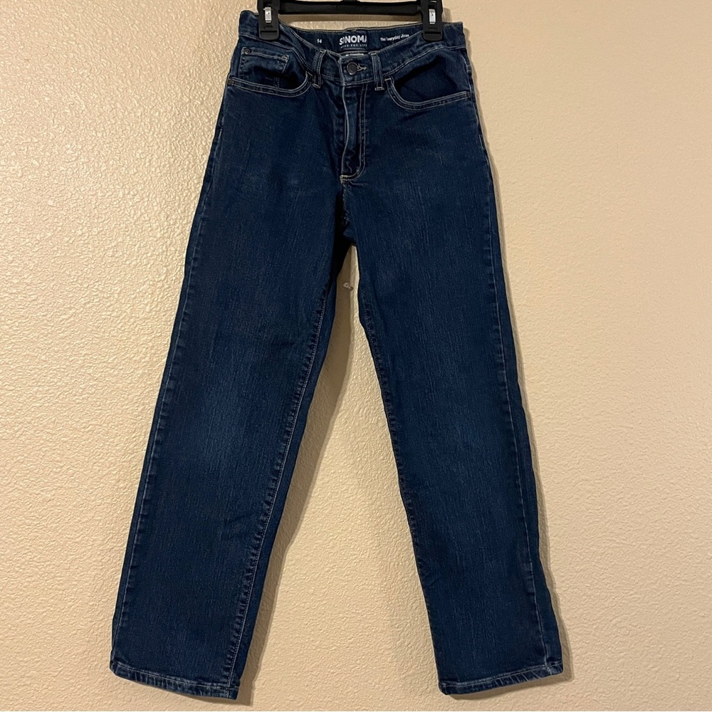 Sonoma Big Boy’s Size 14 Dark Blue Everyday Straight Leg Jeans